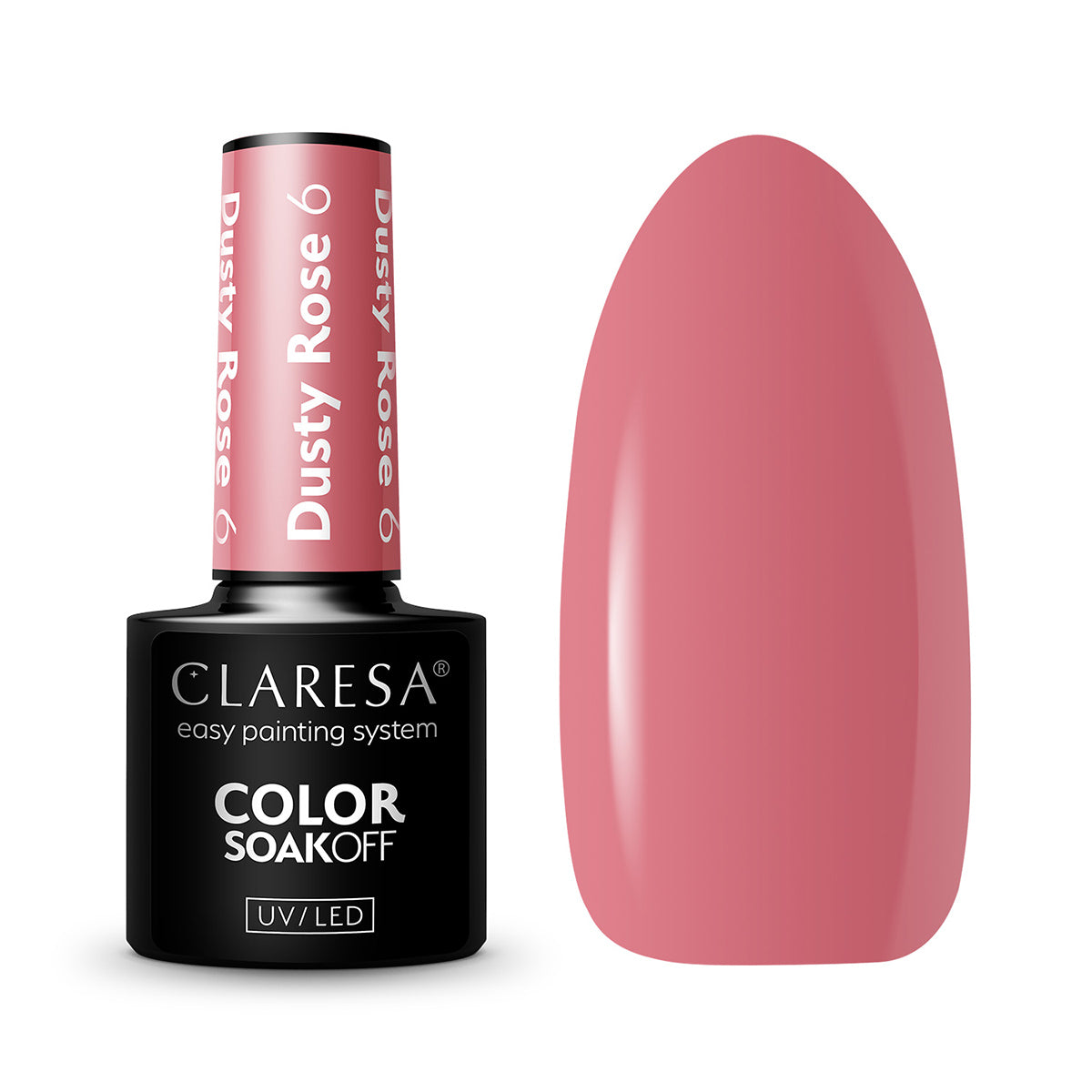 CLARESA Hybrid nail polish DUSTY ROSE 6 -5g - BVShop