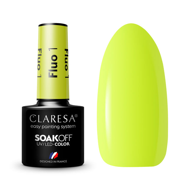 CLARESA Hybrid nail polish FLUO 1 -5g - BVShop