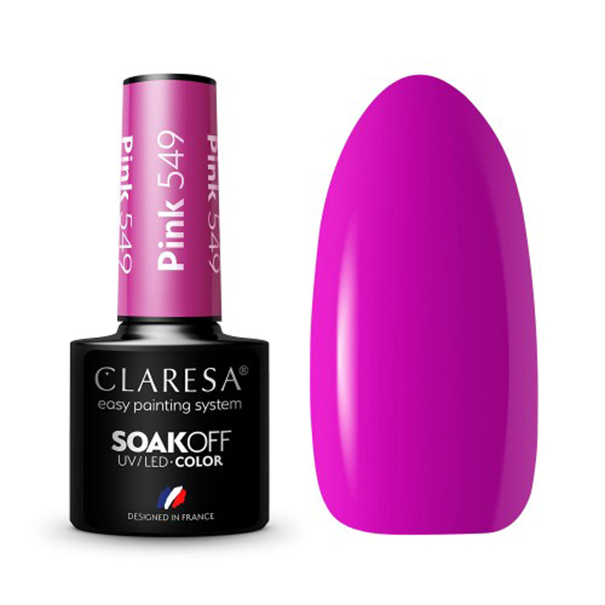 CLARESA Hybrid nail polish PINK 549 -5g - BVShop