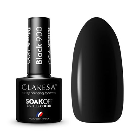 CLARESA Hybrid polish BLACK 900 -5g - BVShop
