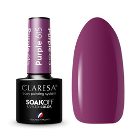 CLARESA Hybrid polish PURPLE 615 -5g - BVShop