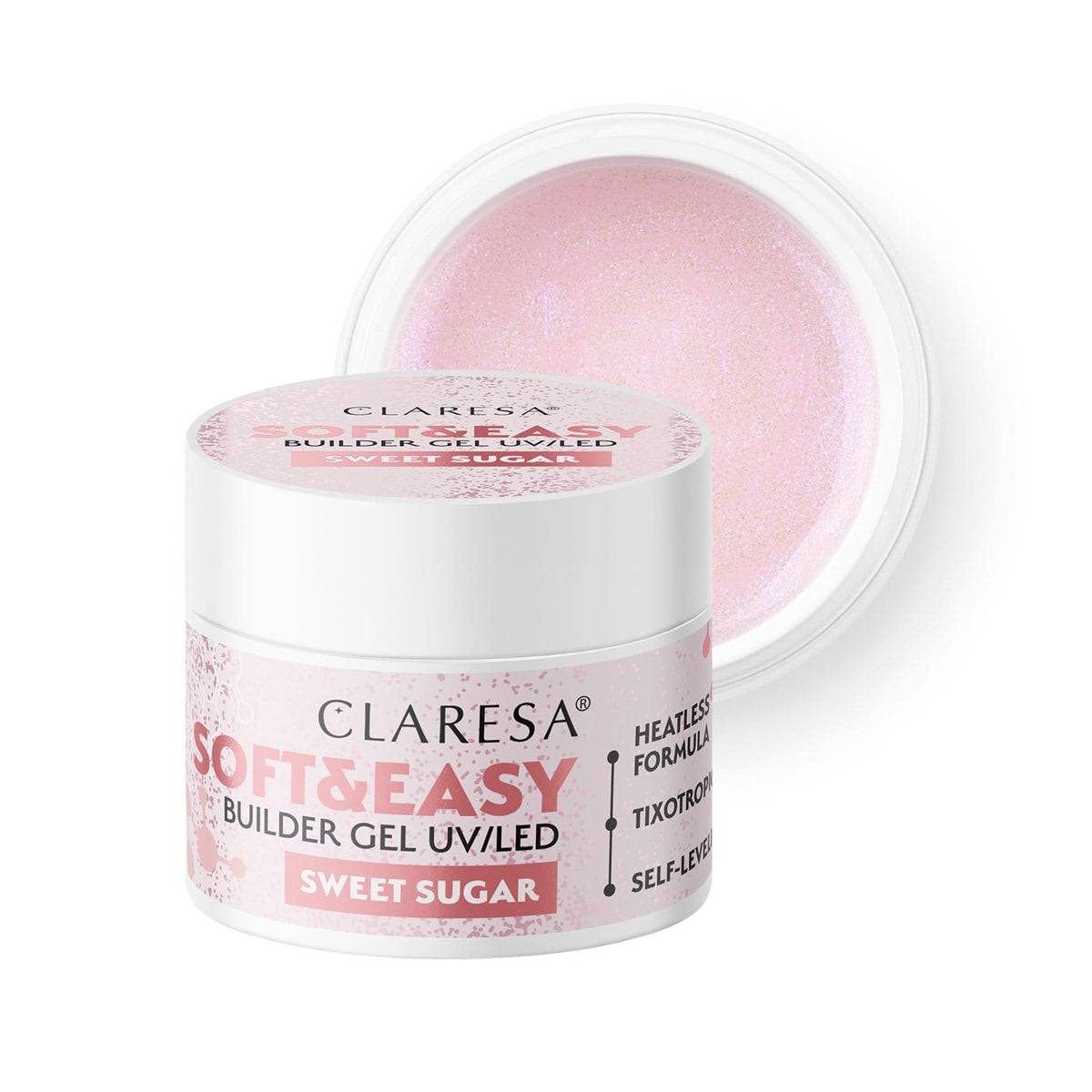 Claresa Soft&Easy gel builder sweet sugar 90g - BVShop