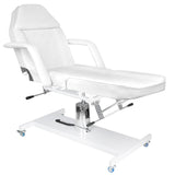 Cosmetic chair hyd. basic 210 white on wheels - BVShop
