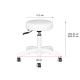 Cosmetic stool am-303-2 white - BVShop