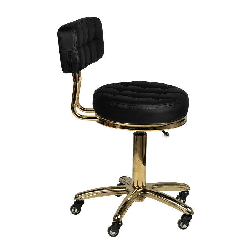 Cosmetic stool gold am-961 black - BVShop