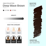PhiAcademy PMU Aqua Deep Wave Brown Pigment 10ml – pigment shade and product information
