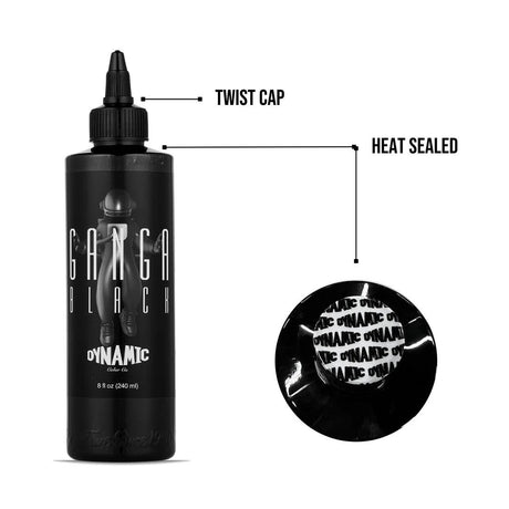 Dynamic Tattoo Ink Ganga Black 240ml - BVShop