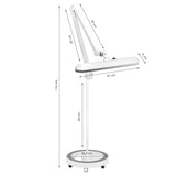 Elegant 801-s LED workshop lamp with a standard white tripod - BVShop