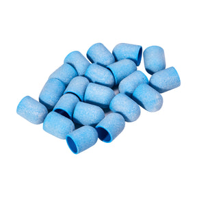Exo blue med abrasive cap 10mm /220 20pcs Hard Cap - BVShop