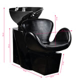 Gabbiano amsterdam hair wash unit black / black bowl - BVShop