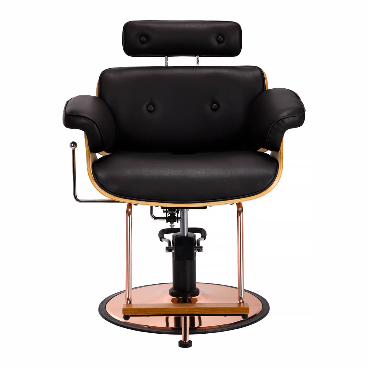 Gabbiano barber chair florence with an adjustable black headrest - BVShop