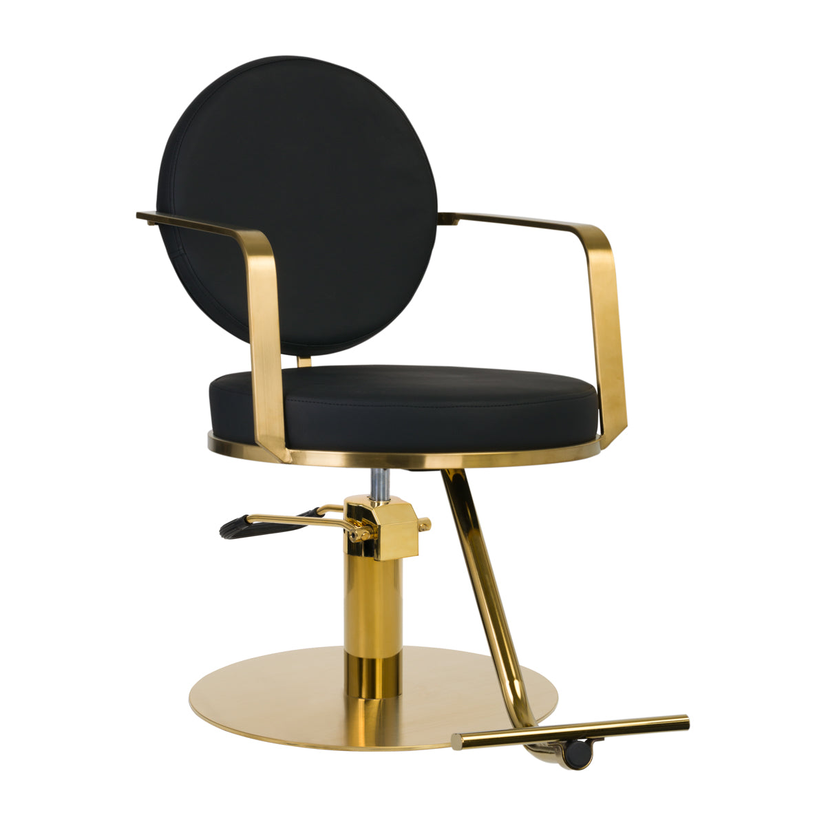 GABBIANO HAIRDRESSING CHAIR ARRAS BLACK GOLD - BVShop