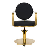 GABBIANO HAIRDRESSING CHAIR ARRAS BLACK GOLD - BVShop
