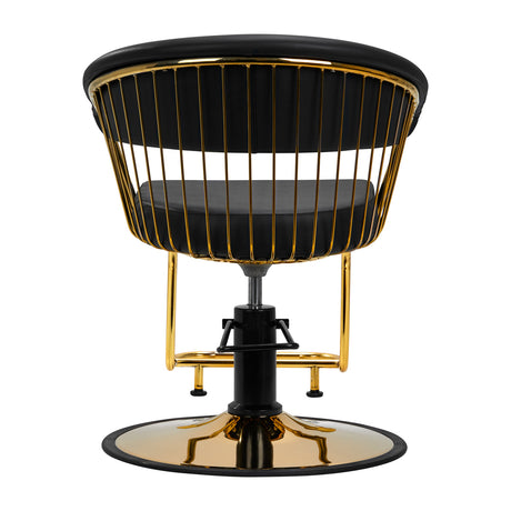 Gabbiano hairdressing chair Lille gold black - BVShop