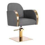 Gabbiano hairdressing chair Malaga gold grey - BVShop