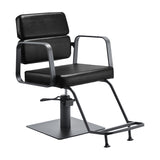 Gabbiano hairdressing chair Porto gray black - BVShop