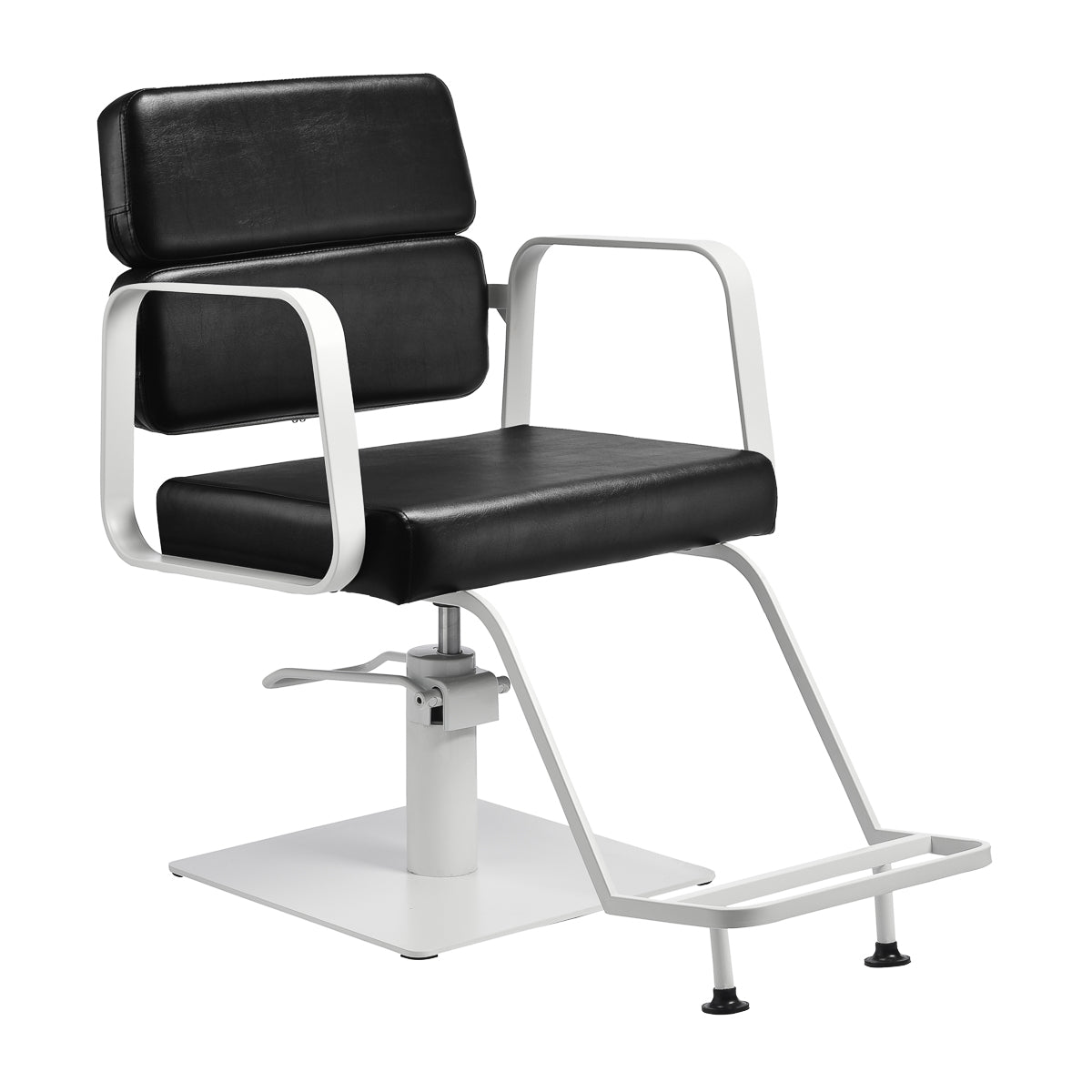 Gabbiano hairdressing chair Porto white black - BVShop