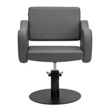 Gabbiano hairdressing chair Sewilla Gray black base - BVShop