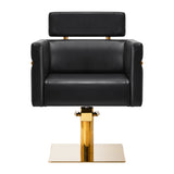 Gabbiano hairdressing chair Toledo gold black - BVShop