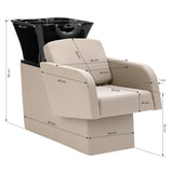 Gabbiano hairdressing wash unit Elda gray and beige - BVShop