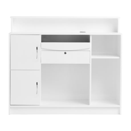 Gabbiano Reception Desk G26B White - BVShop