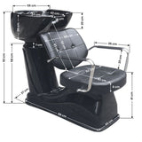 Gabbiano Vigo black hairdressing wash unit - BVShop