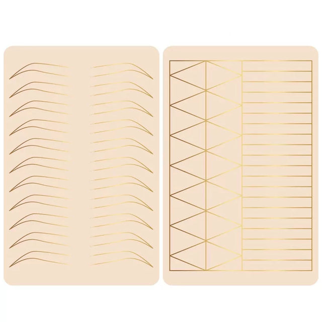 Golden Line 3D Double-sided Ombre Eyebrow Practice Skin 218x140x15mm - BVShop