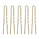 Hairdresser's hair bows E-57 120 pcs. 5.6 cm gold - BVShop