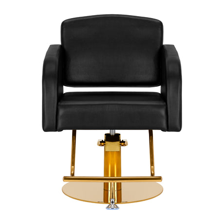 Hairdressing chair Gabbiano Turyn black gold - BVShop