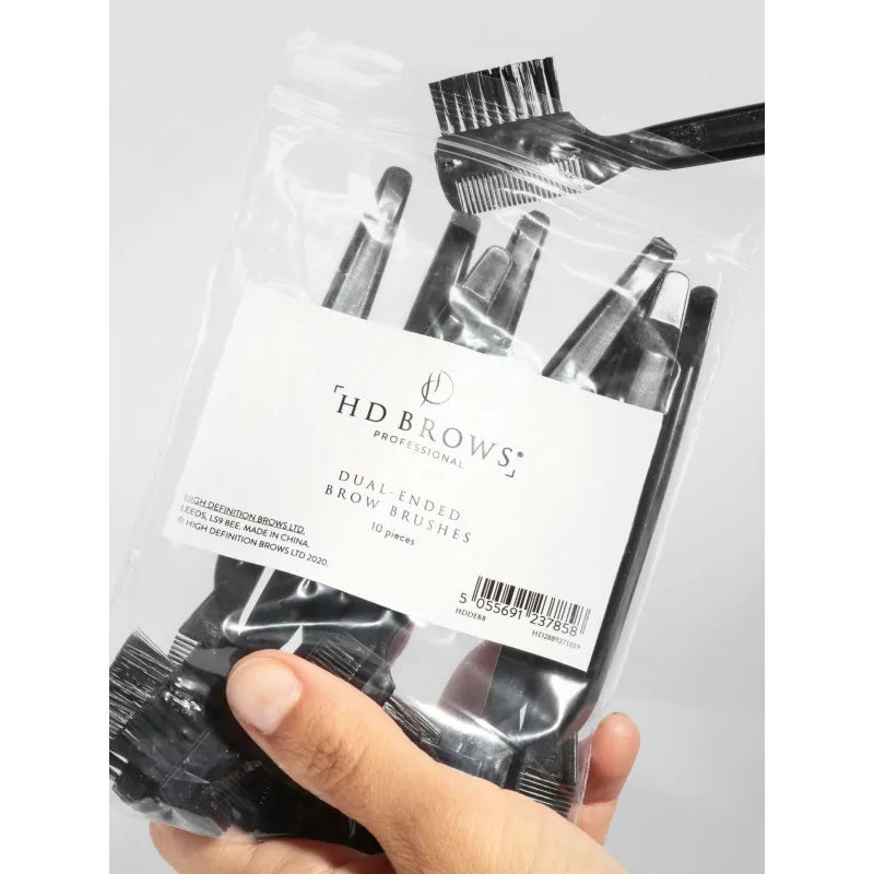 Pincel para cejas de doble extremo HD Brows 10 piezas