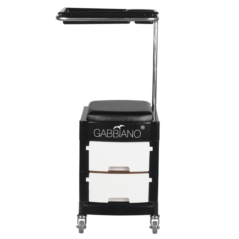 Helper - pedicure stool 16 plus black / white - BVShop