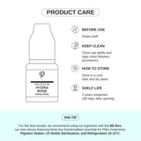 PhiAcademy PMU Aqua Hydra Rose Pigment 10ml — product care and storage