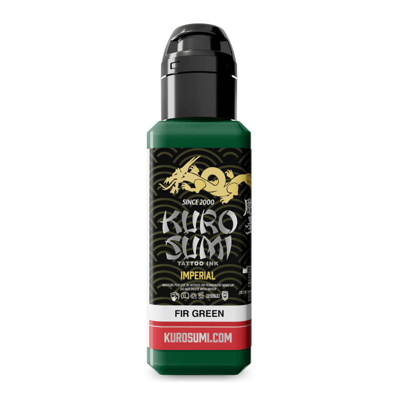Tinta para tatuajes Kuro Sumi Imperial color verde abeto