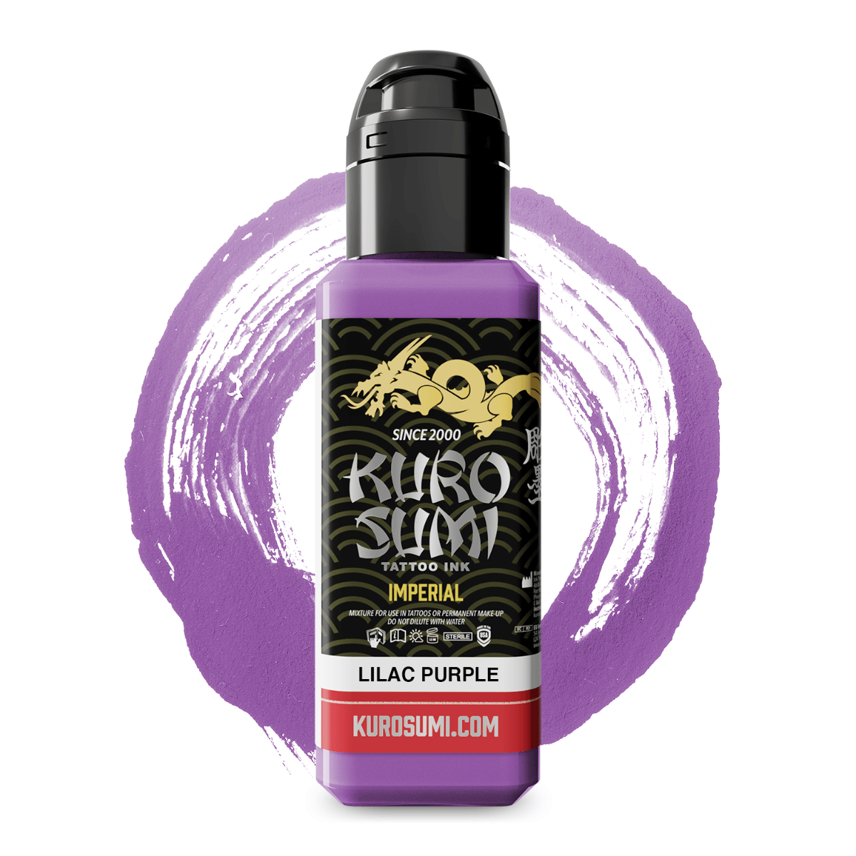 Tinta para tatuajes Kuro Sumi Imperial color lila púrpura