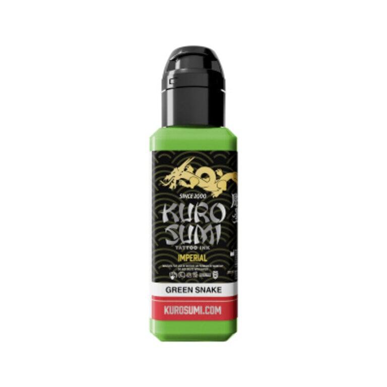 Tinta de Tatuaje Imperial Kuro Sumi Serpiente Verde