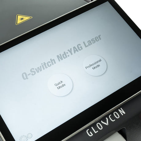 Láser GLOVCON MED Nd:YAG con pieza de mano y controles profesionales