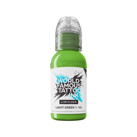 World Famous Limitless Tattoo Ink Light Green 1 v2 (30ml)
