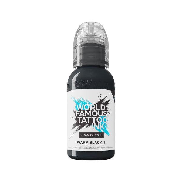 Tinta de Tatuaje Limitless Caliente Negro 1 30ml Mundialmente Famosa