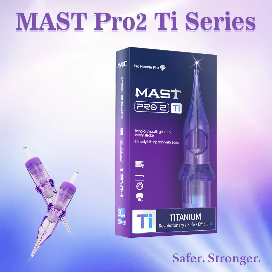 Cartuchos redondos Mast Pro 2 Ti para delineado