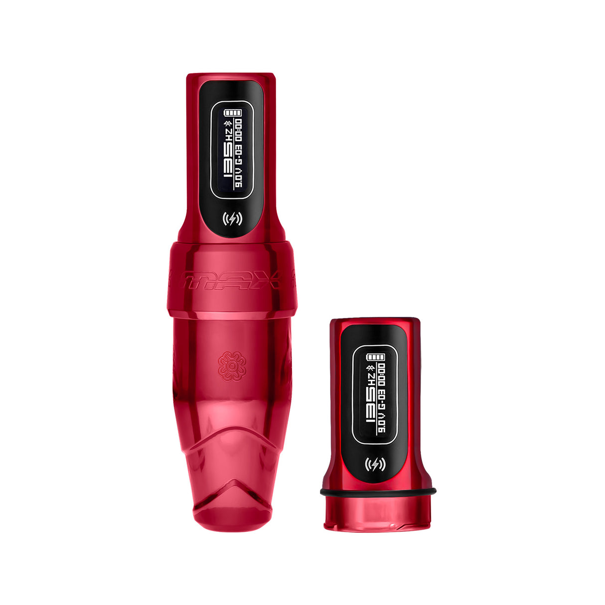 Microbeau Flux S Max con PowerBolt II simple o doble de 2.5 mm de carrera Rouge