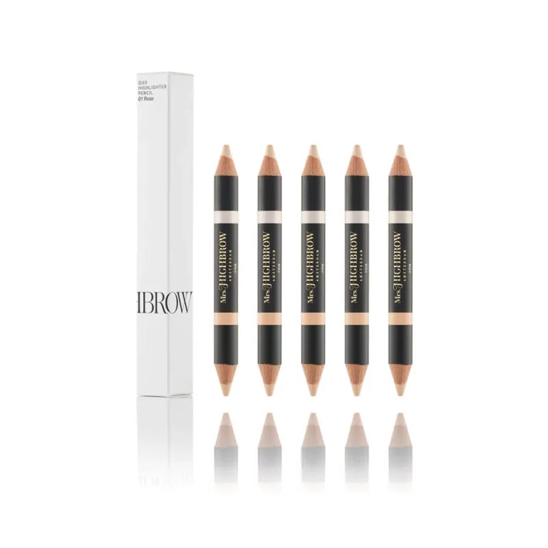 Mrs Highbrow Highlighting Duo Brow Pencil 01 Rose - BVShop