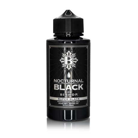 Nocturnal By Bishop Super Black 295ml — botella sobre fondo blanco