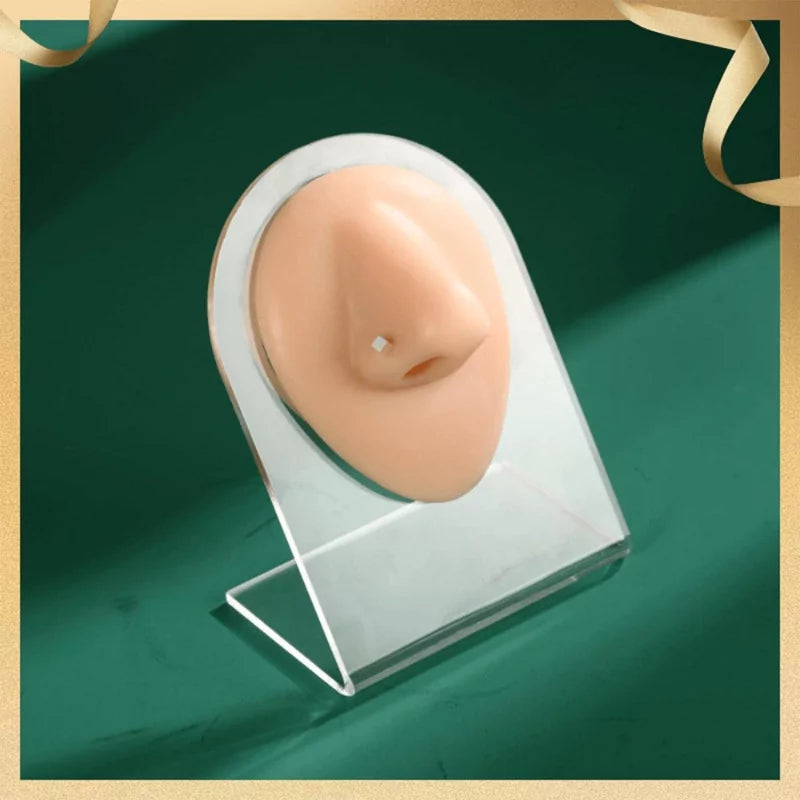 Modelo de silicona para perforación nasal