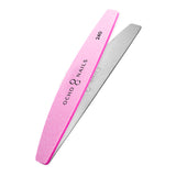 Ocho Nails half-moon metal core file + polishers 240 10 pcs. - BVShop