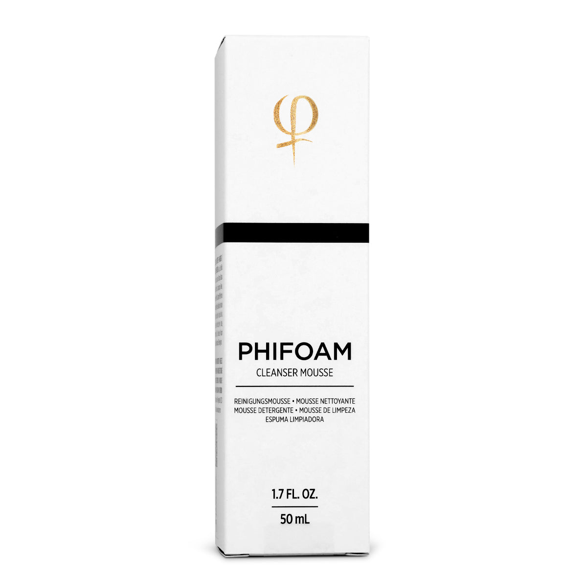 PhiAcademy Phi Foam Cleansing Foam 50ml — 50ml cleansing foam carton front