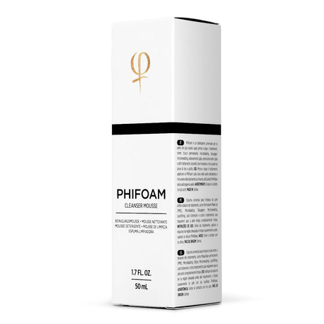 PhiAcademy Phi Foam Cleansing Foam 50ml — 50ml cleansing foam carton side