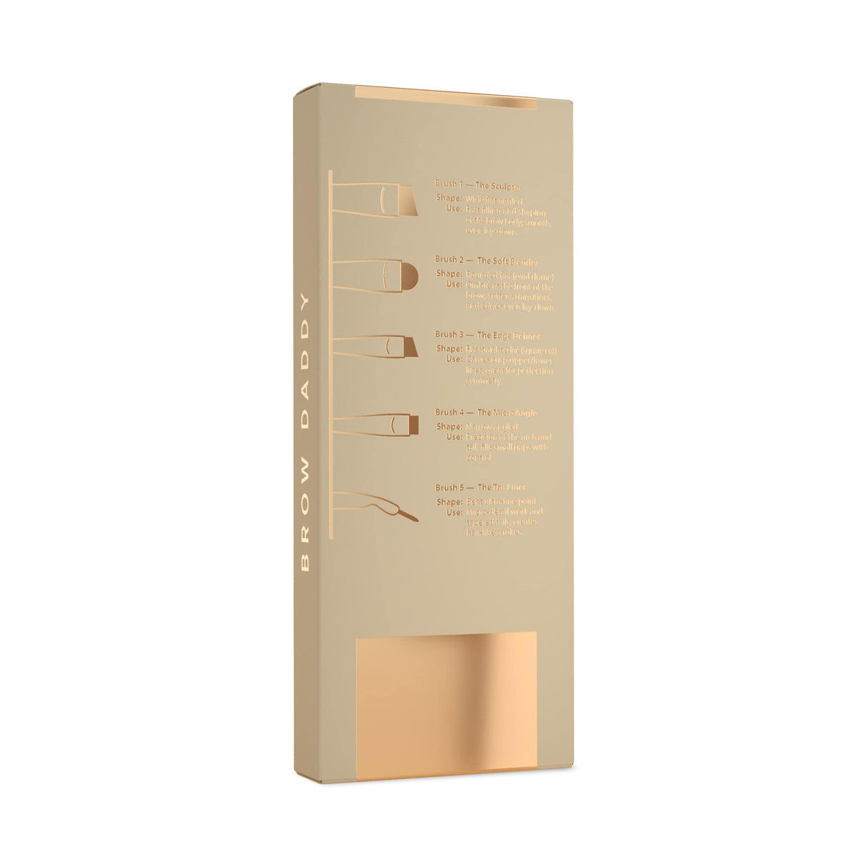 Set de Pinceles de Precisión Brow Daddy Para Tinte de Cejas