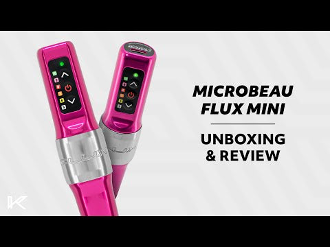 Microbeau Flux Mini Oro Champán con Máquina de Tatuaje y PMU PowerBolt Mini