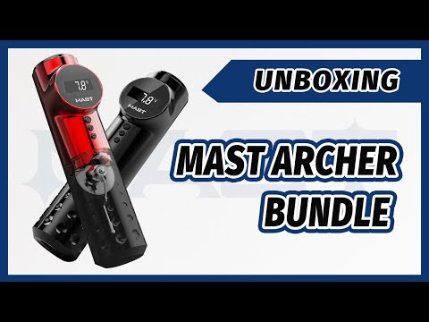 Máquina de tatuaje inalámbrica tipo pen Mast Archer de 4,2 mm Negra