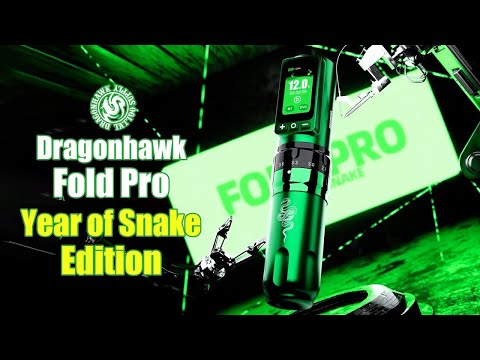 Máquina de Tatuar Inalámbrica Mast Dragonhawk Plegable Pro Edición Año de la Serpiente
